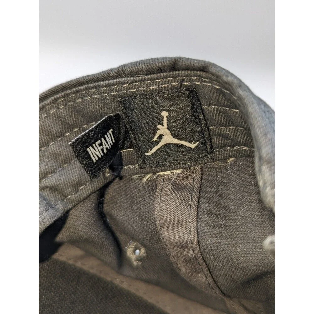 Air Jordan Jumpman Hat Cap Infant Size Adjustable Buckle Black Logo Embroidered